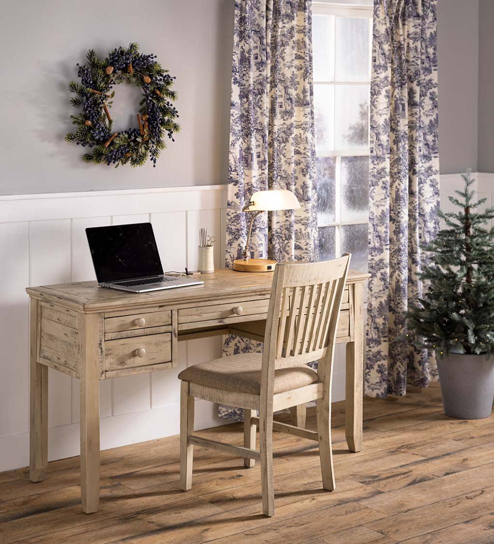 Plow &amp; Hearth Home Accents | Indoor Living Frosted Blueberry Holiday Wreath