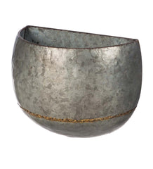 Plow &amp; Hearth Home Accents | Indoor Living Galvanized Metal Wall Planters, Set Of 2