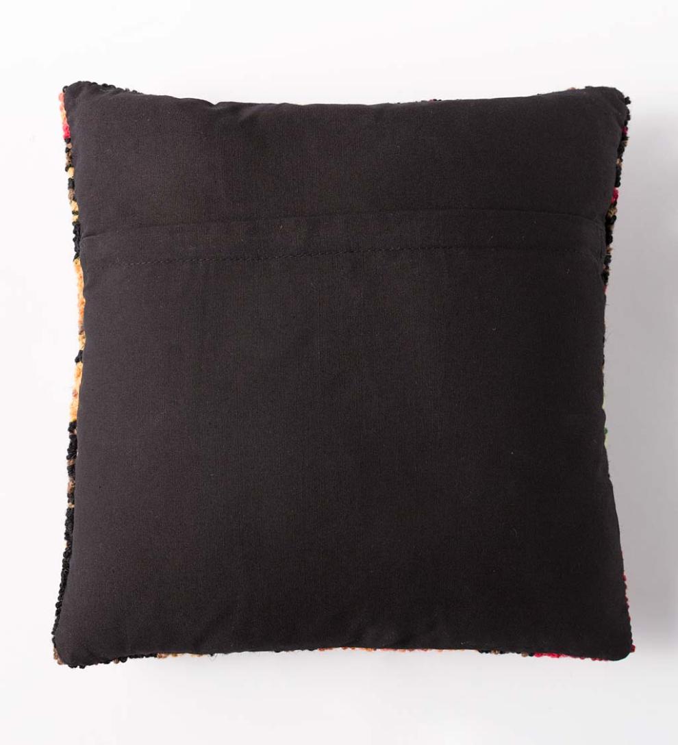 Plow &amp; Hearth Home Accents | Indoor Living Hand-Hooked Wool Fall Leaves Throw Pillow