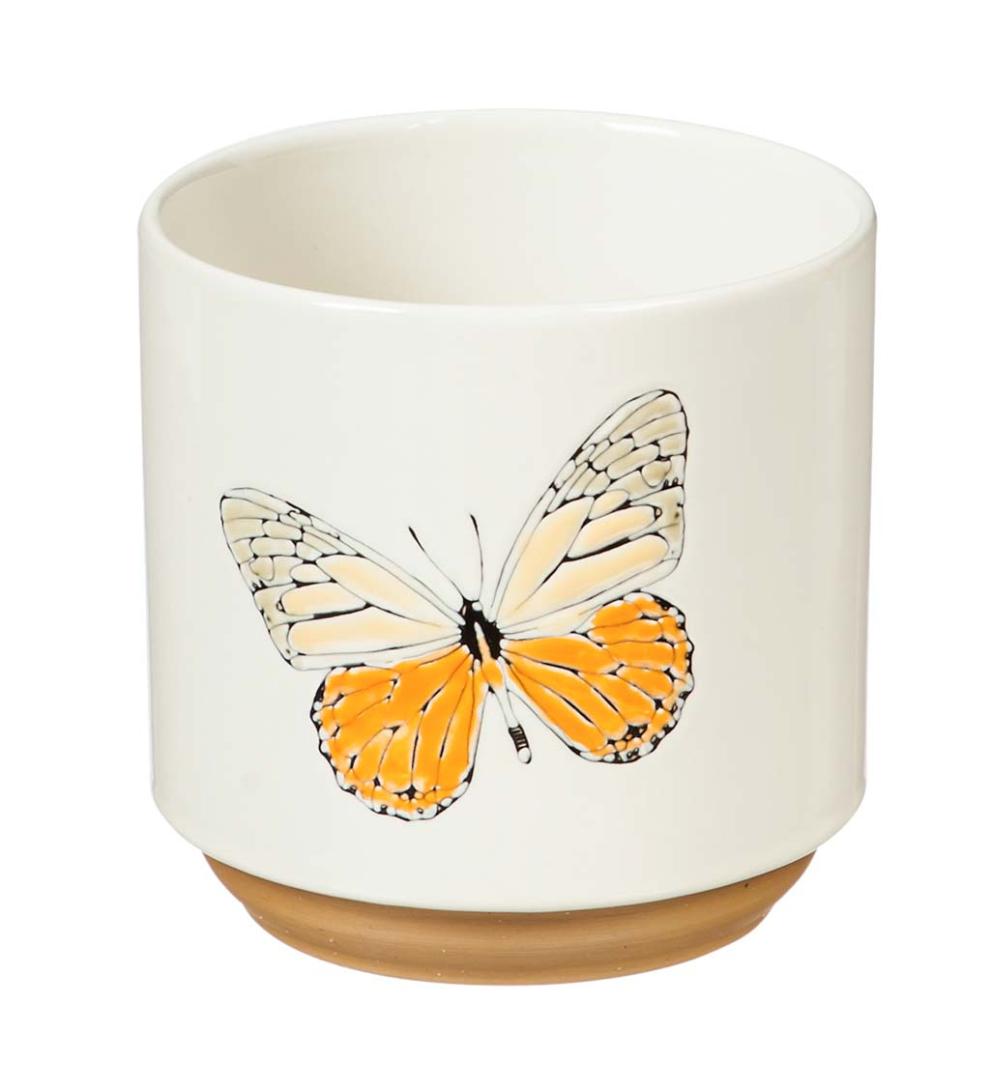 Plow &amp; Hearth Home Accents | Indoor Living Harvest Ceramic Cachepots, Set Of 3