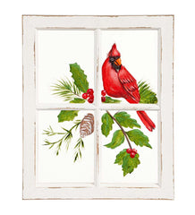 Plow &amp; Hearth Home Accents | Indoor Living Holiday Cardinal Window Wall Art