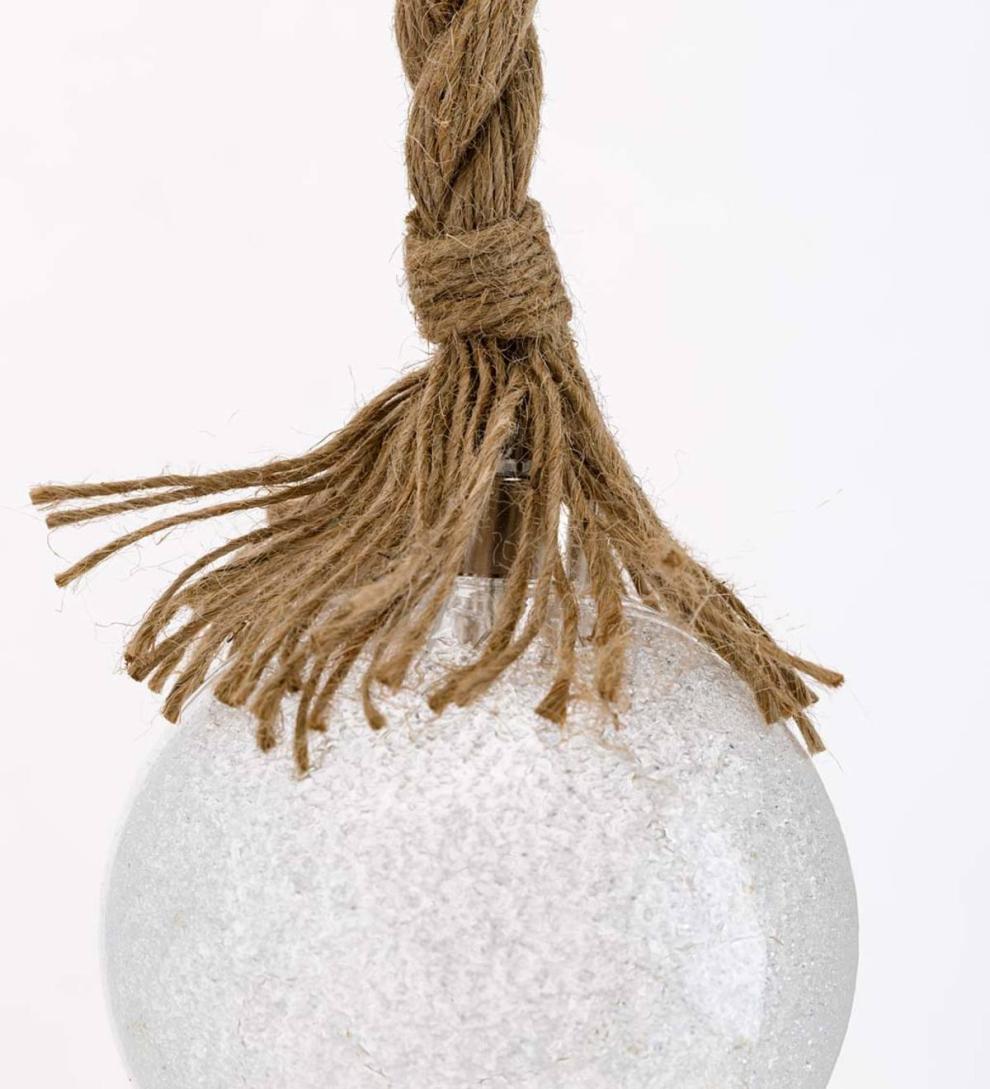 Plow &amp; Hearth Home Accents | Indoor Living Indoor Lighted Ornaments With Hanging Rope And Integrated Timer