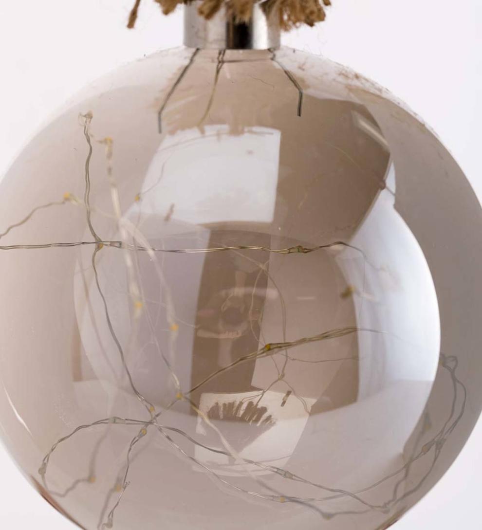 Plow &amp; Hearth Home Accents | Indoor Living Indoor Lighted Ornaments With Hanging Rope And Integrated Timer