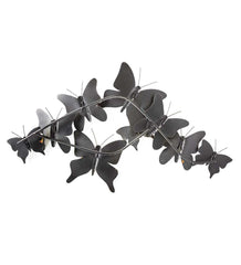 Plow &amp; Hearth Home Accents | Indoor Living Indoor/Outdoor 3D Painted Metal Butterfly Wall Art