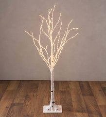 Plow &amp; Hearth Home Accents | Indoor Living Indoor/Outdoor Birch Tree With Warm White Lights