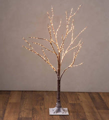 Plow &amp; Hearth Home Accents | Indoor Living Indoor/Outdoor Birch Tree With Warm White Lights