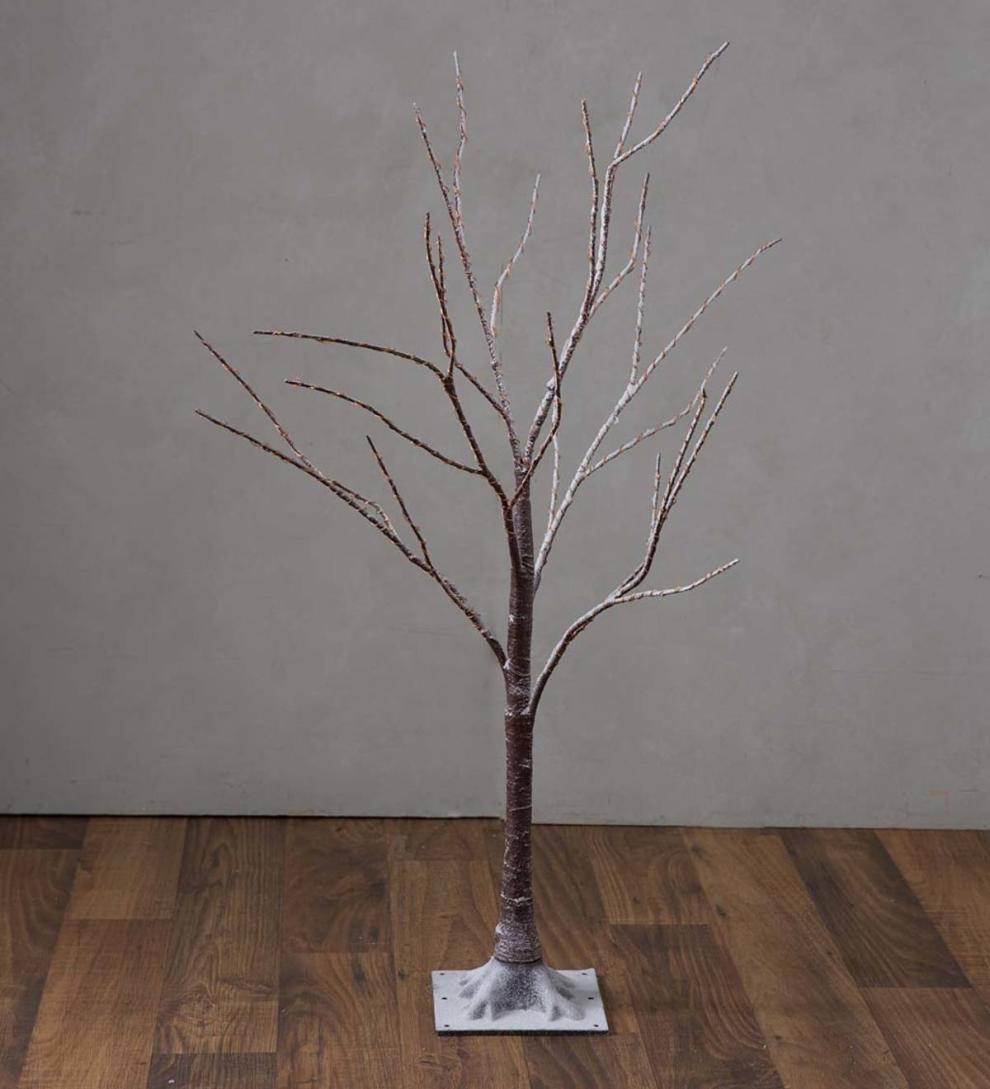 Plow &amp; Hearth Home Accents | Indoor Living Indoor/Outdoor Birch Tree With Warm White Lights