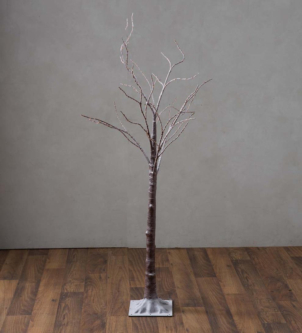 Plow &amp; Hearth Home Accents | Indoor Living Indoor/Outdoor Birch Tree With Warm White Lights