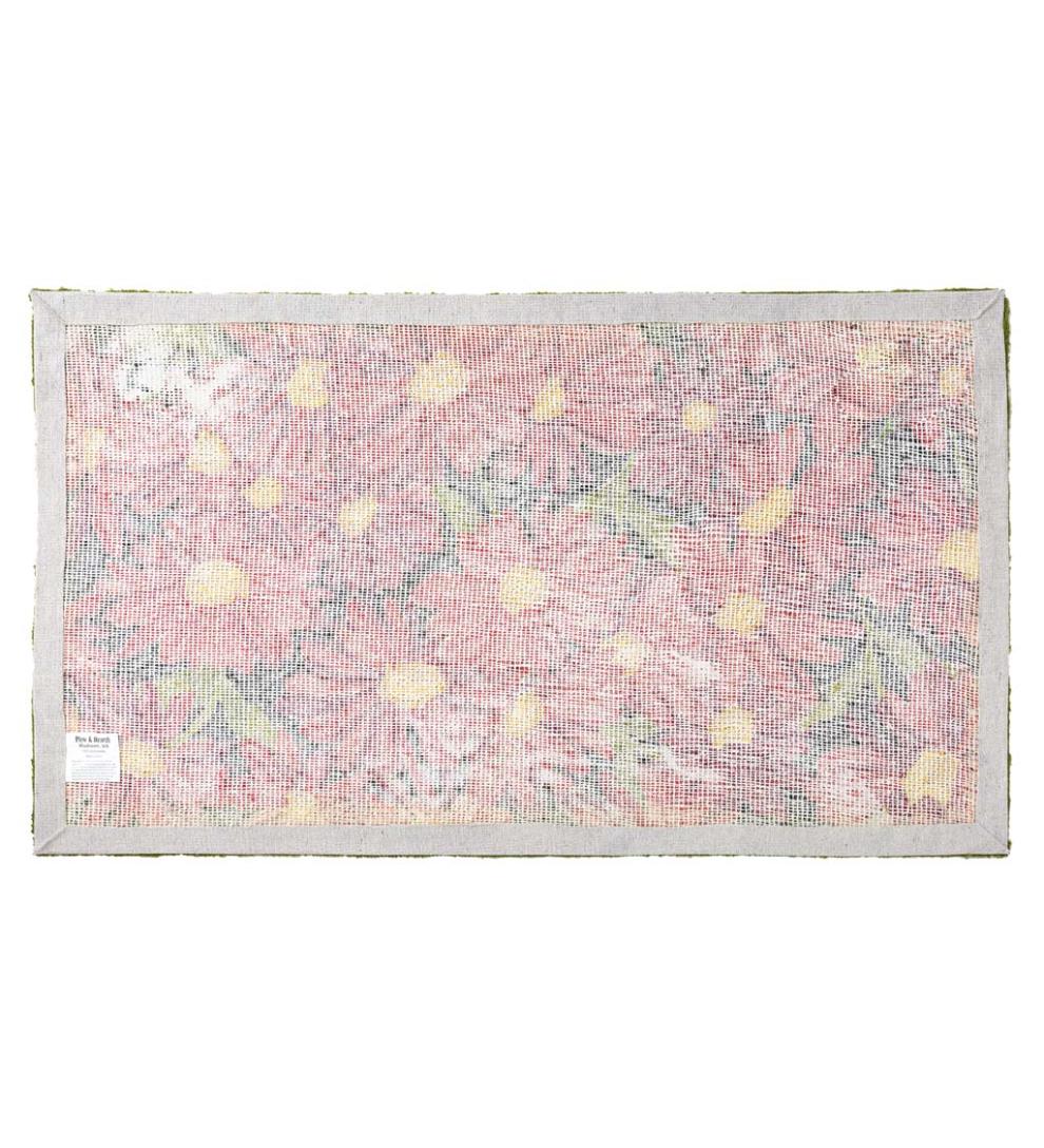 Plow &amp; Hearth Home Accents | Indoor Living Indoor/Outdoor Chrysanthemum Hooked Accent Rug