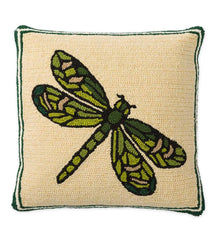 Plow &amp; Hearth Home Accents | Indoor Living Indoor/Outdoor Dragonfly Hooked Throw Pillow