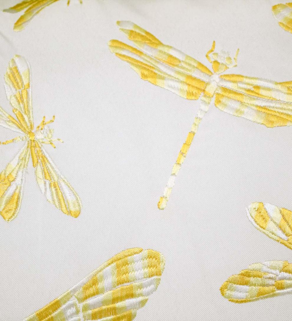 Plow &amp; Hearth Home Accents | Indoor Living Indoor/Outdoor Embroidered Dragonfly Lumbar Pillow - Black