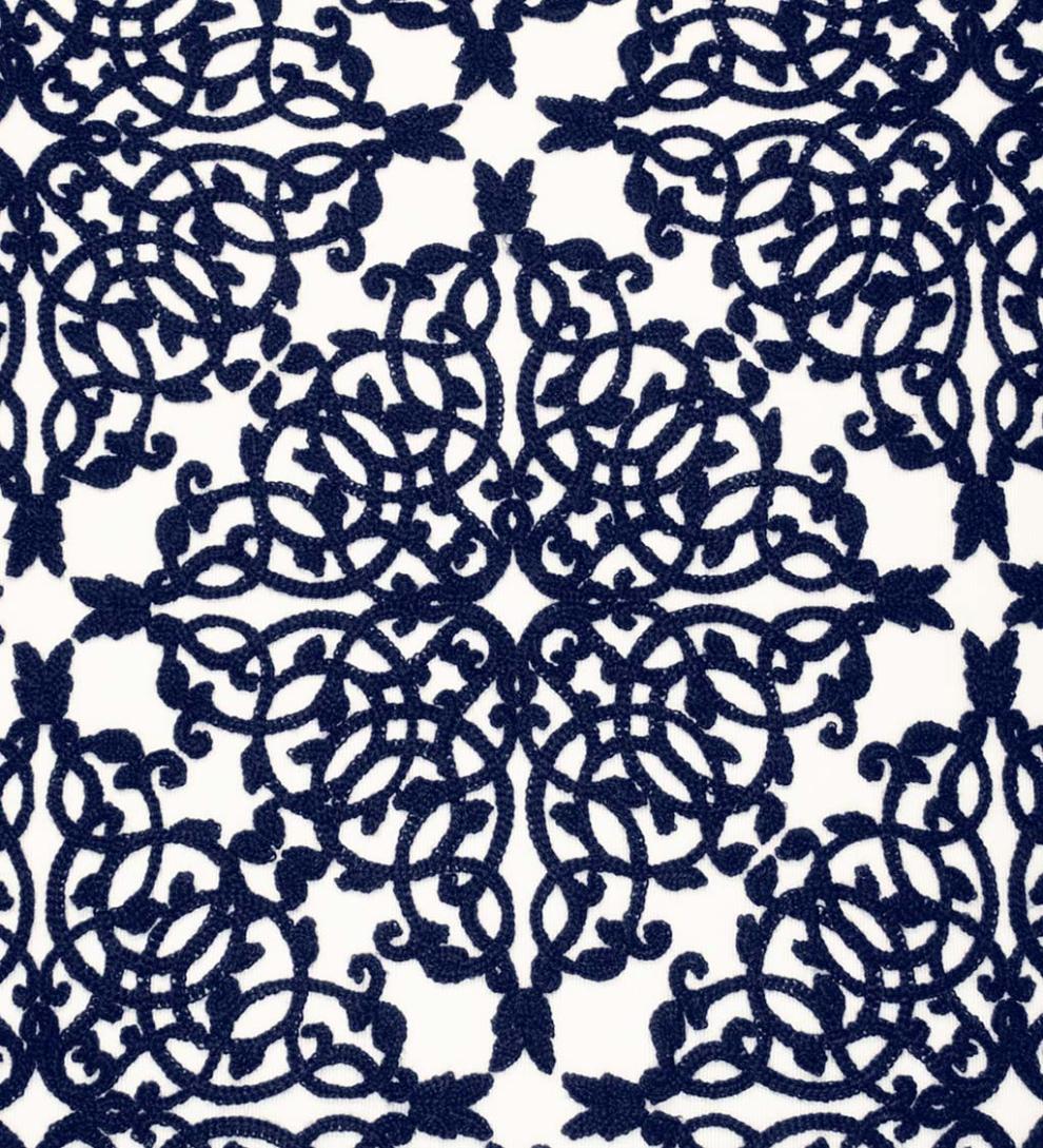 Plow &amp; Hearth Home Accents | Indoor Living Indoor/Outdoor Embroidered Lacework Throw Pillow - Black