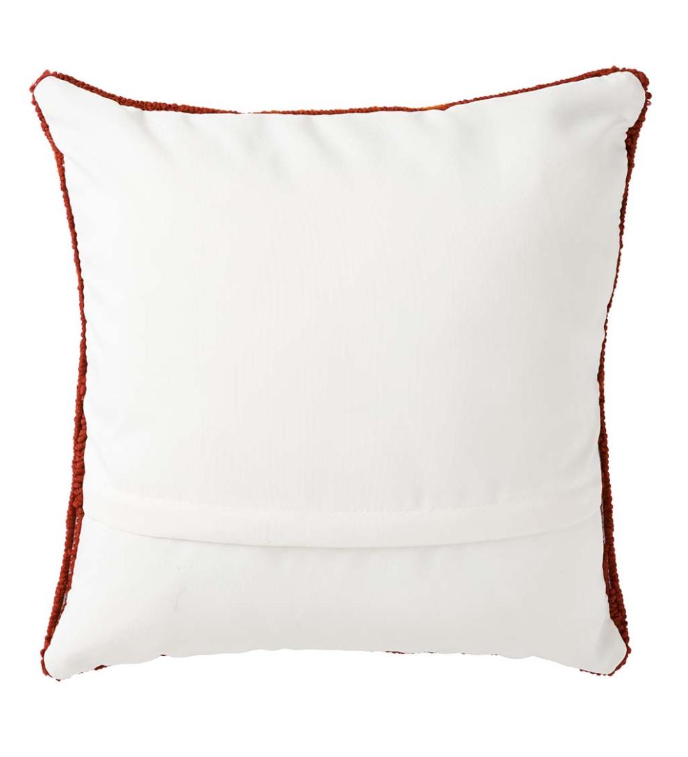 Plow &amp; Hearth Home Accents | Indoor Living Indoor/Outdoor Fall Bounty Hand Hooked Polypropylene Throw Pillow