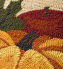 Plow &amp; Hearth Home Accents | Indoor Living Indoor/Outdoor Fall Bounty Hooked Polypropylene Accent Rug
