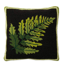 Plow &amp; Hearth Home Accents | Indoor Living Indoor/Outdoor Fern Hooked Throw Pillow