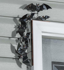Plow &amp; Hearth Home Accents | Indoor Living Indoor/Outdoor Halloween Door Corner Decorations - Bats