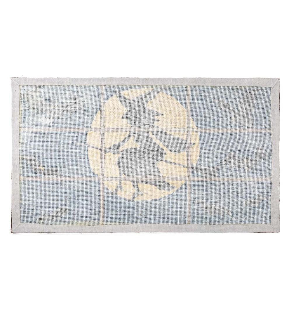 Plow &amp; Hearth Home Accents | Indoor Living Indoor/Outdoor Halloween Flying Witch Hooked Accent Rug