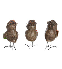 Plow &amp; Hearth Home Accents | Indoor Living Indoor/Outdoor Harvest Owls, Set Of 3