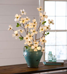 Plow &amp; Hearth Home Accents | Indoor Living Indoor/Outdoor Lighted Dogwood Tree Branches, Set Of 2