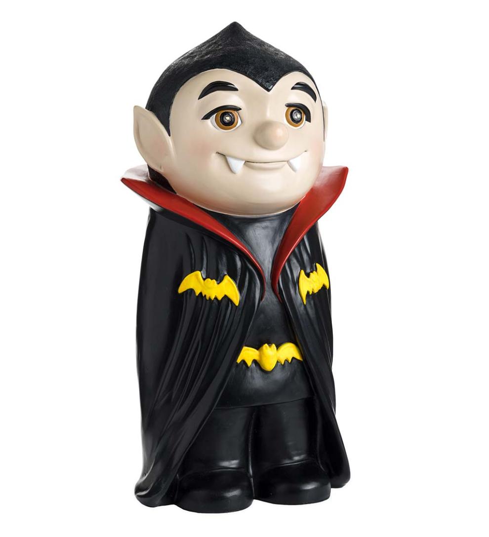 Plow &amp; Hearth Home Accents | Indoor Living Indoor/Outdoor Lighted Dracula Shorty Halloween Statue