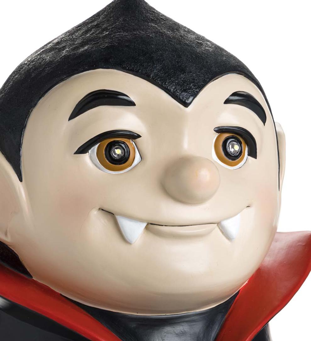 Plow &amp; Hearth Home Accents | Indoor Living Indoor/Outdoor Lighted Dracula Shorty Halloween Statue