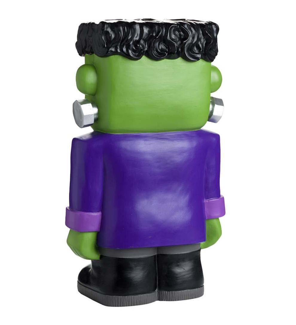 Plow &amp; Hearth Home Accents | Indoor Living Indoor/Outdoor Lighted Frankenstein Monster Shorty Halloween Statue