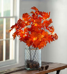 Plow &amp; Hearth Home Accents | Indoor Living Indoor/Outdoor Lighted Maple Tree Branches, Set Of 2