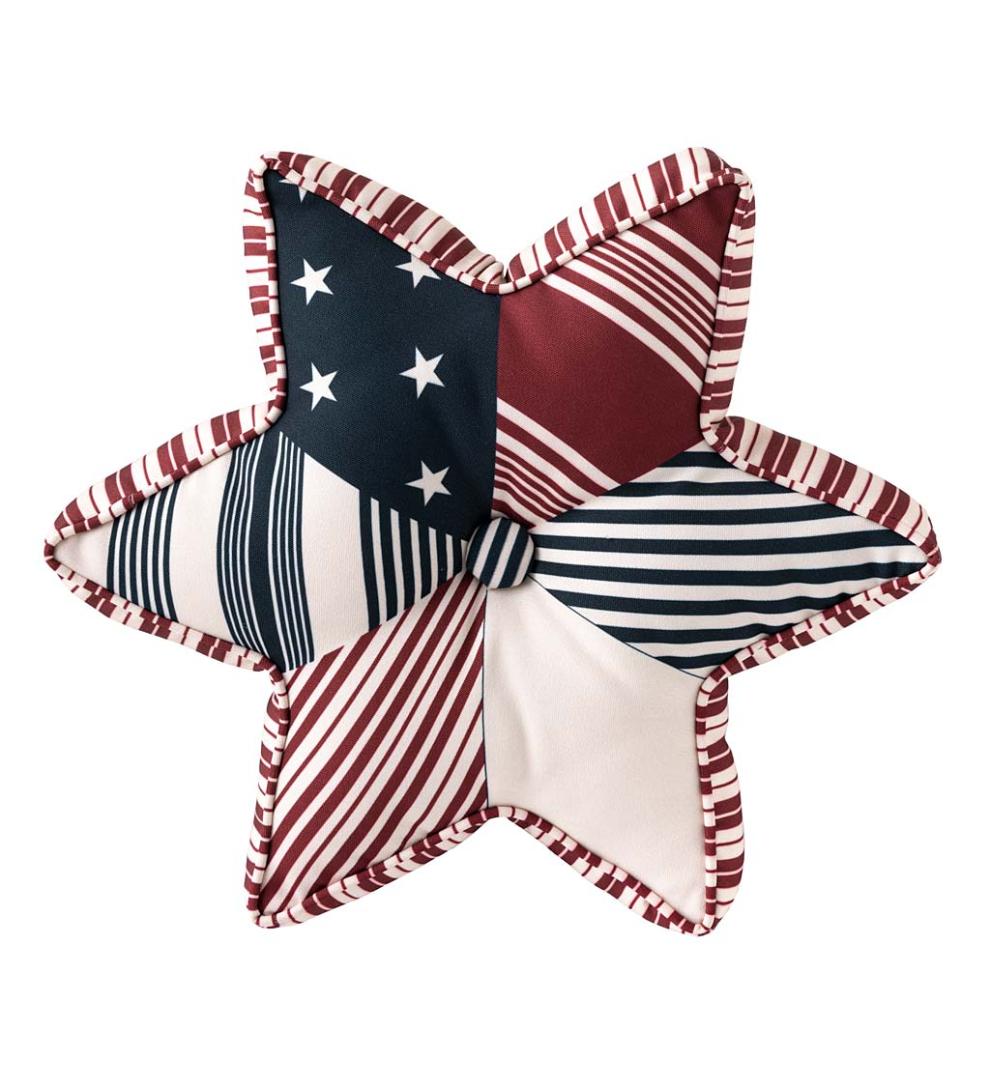 Plow &amp; Hearth Home Accents | Indoor Living Indoor/Outdoor Patriotic Throw Pillows - Heart