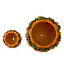 Plow &amp; Hearth Home Accents | Indoor Living Indoor/Outdoor Pumpkin Planters, Set Of 2
