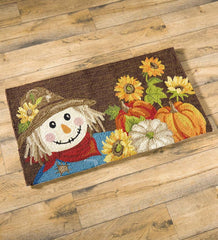 Plow &amp; Hearth Home Accents | Indoor Living Indoor/Outdoor Scarecrow Hand Hooked Polypropylene Accent Rug