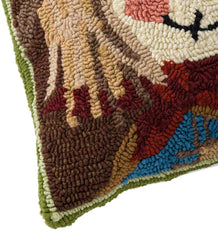 Plow &amp; Hearth Home Accents | Indoor Living Indoor/Outdoor Scarecrow Hand Hooked Polypropylene Throw Pillow
