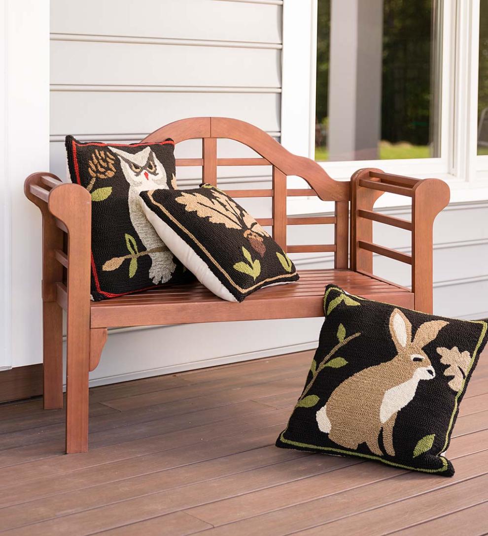 Plow &amp; Hearth Home Accents | Indoor Living Indoor/Outdoor Woodland Throw Pillow With Acorn