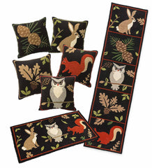 Plow &amp; Hearth Home Accents | Indoor Living Indoor/Outdoor Woodland Throw Pillows And Rugs Set