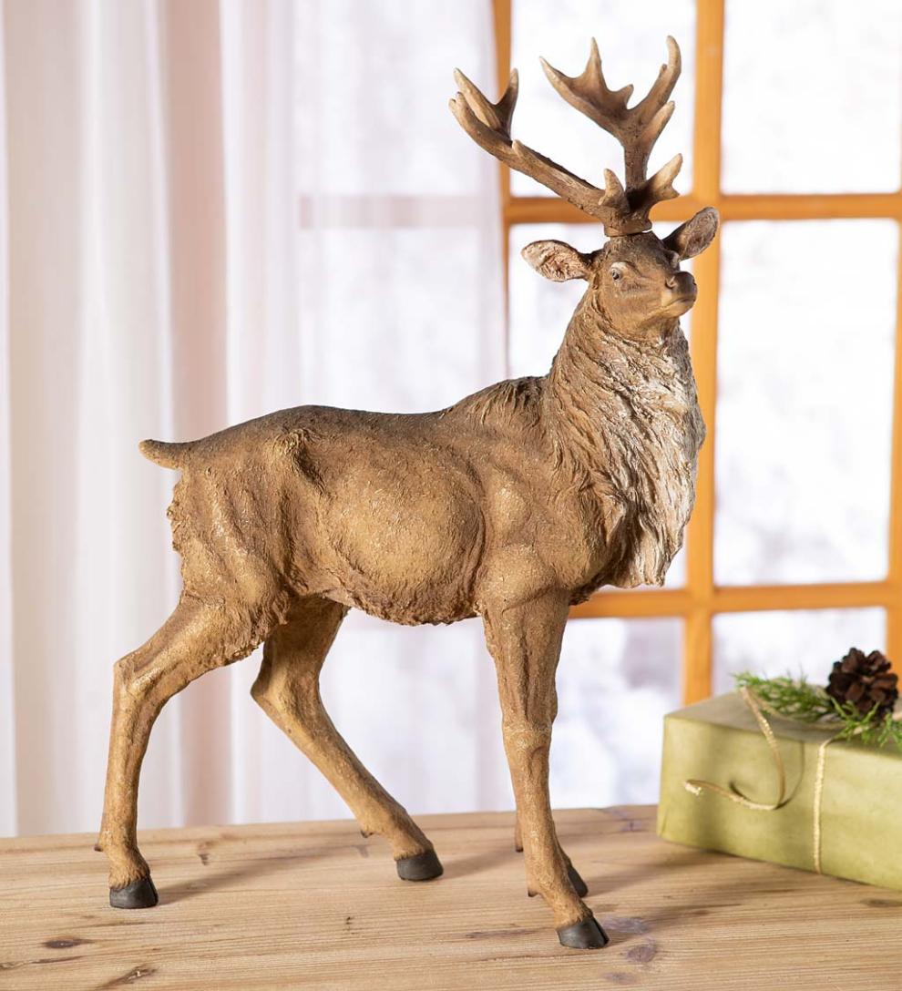 Plow &amp; Hearth Home Accents | Indoor Living Lifelike Elk Sculptures
