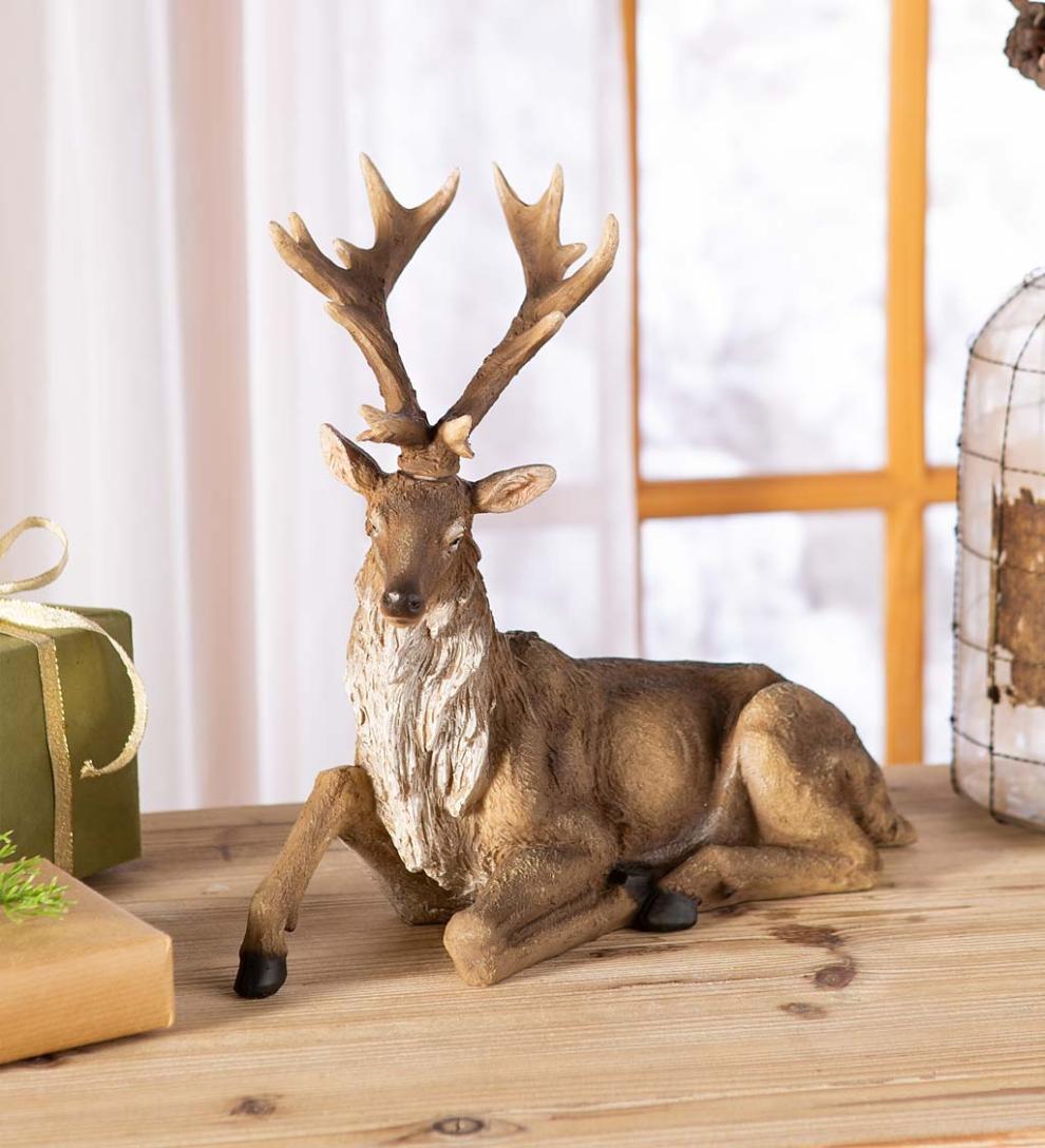 Plow &amp; Hearth Home Accents | Indoor Living Lifelike Elk Sculptures