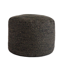 Plow &amp; Hearth Home Accents | Indoor Living Melia Jute Pouf - Black