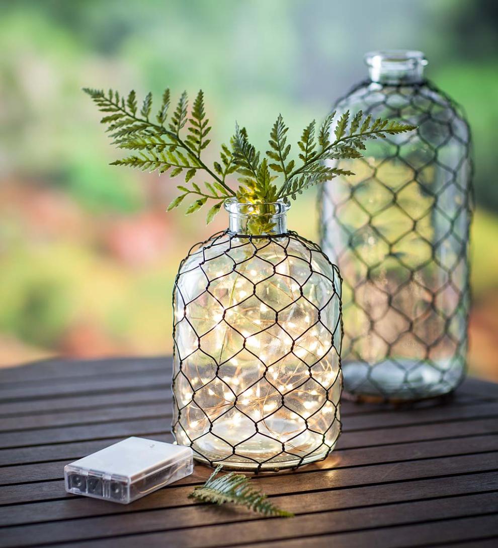 Plow &amp; Hearth Home Accents | Indoor Living Multifunction Twinkle String Lights With 100 Micro Leds