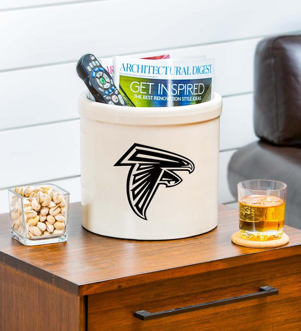 Plow &amp; Hearth Home Accents | Indoor Living Nfl Team Logo Stoneware Crock - Arizona Cardinals