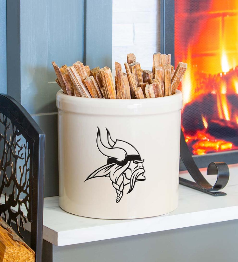 Plow &amp; Hearth Home Accents | Indoor Living Nfl Team Logo Stoneware Crock - Arizona Cardinals