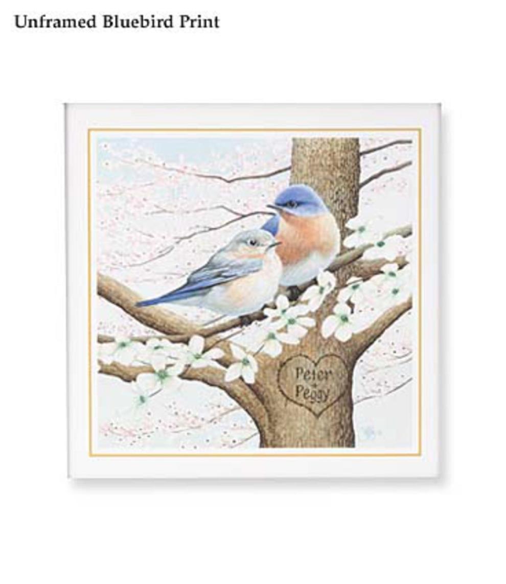 Plow &amp; Hearth Home Accents | Indoor Living Personalized Framed Bluebird Print