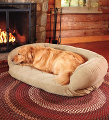 Plow &amp; Hearth Home Accents | Indoor Living Quilted Pet Bed With Bolster Back