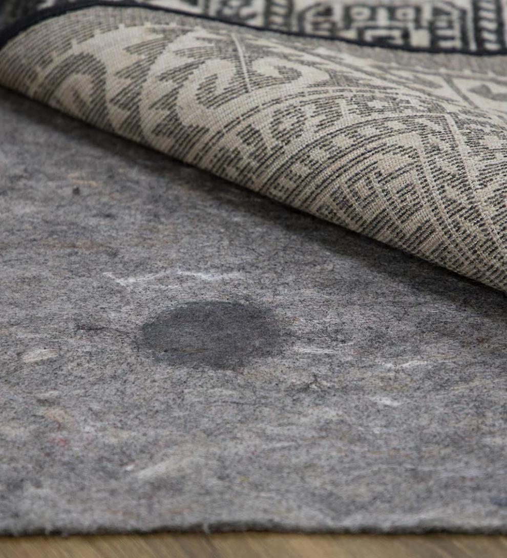 Plow &amp; Hearth Home Accents | Indoor Living Recycled Synthetic Fiber All-Surface Pet-Proof Rug Pad