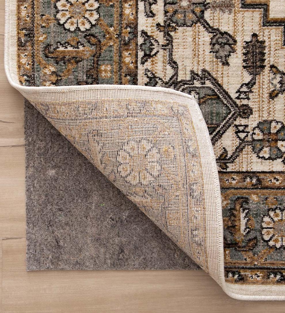 Plow &amp; Hearth Home Accents | Indoor Living Recycled Synthetic Fiber All-Surface Pet-Proof Rug Pad