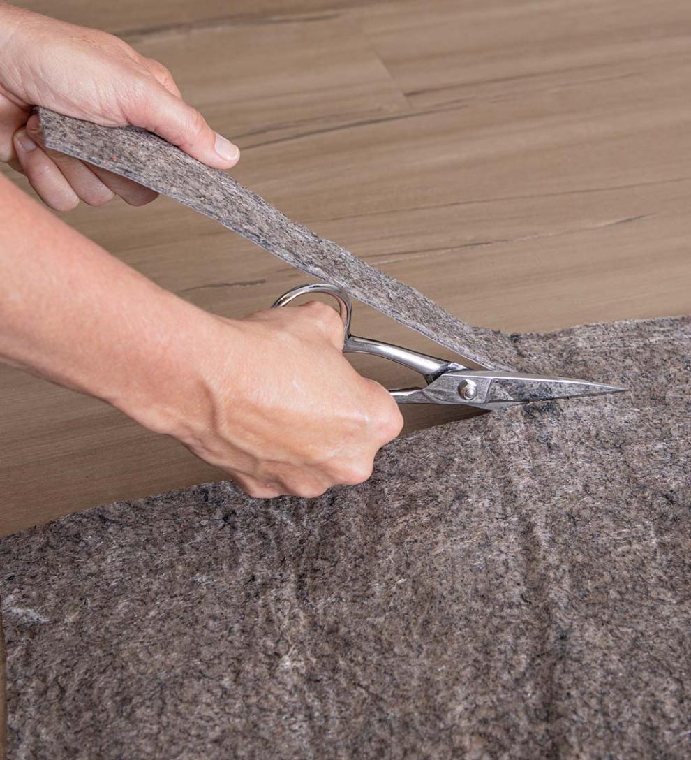 Plow &amp; Hearth Home Accents | Indoor Living Recycled Synthetic Fiber All-Surface Pet-Proof Rug Pad