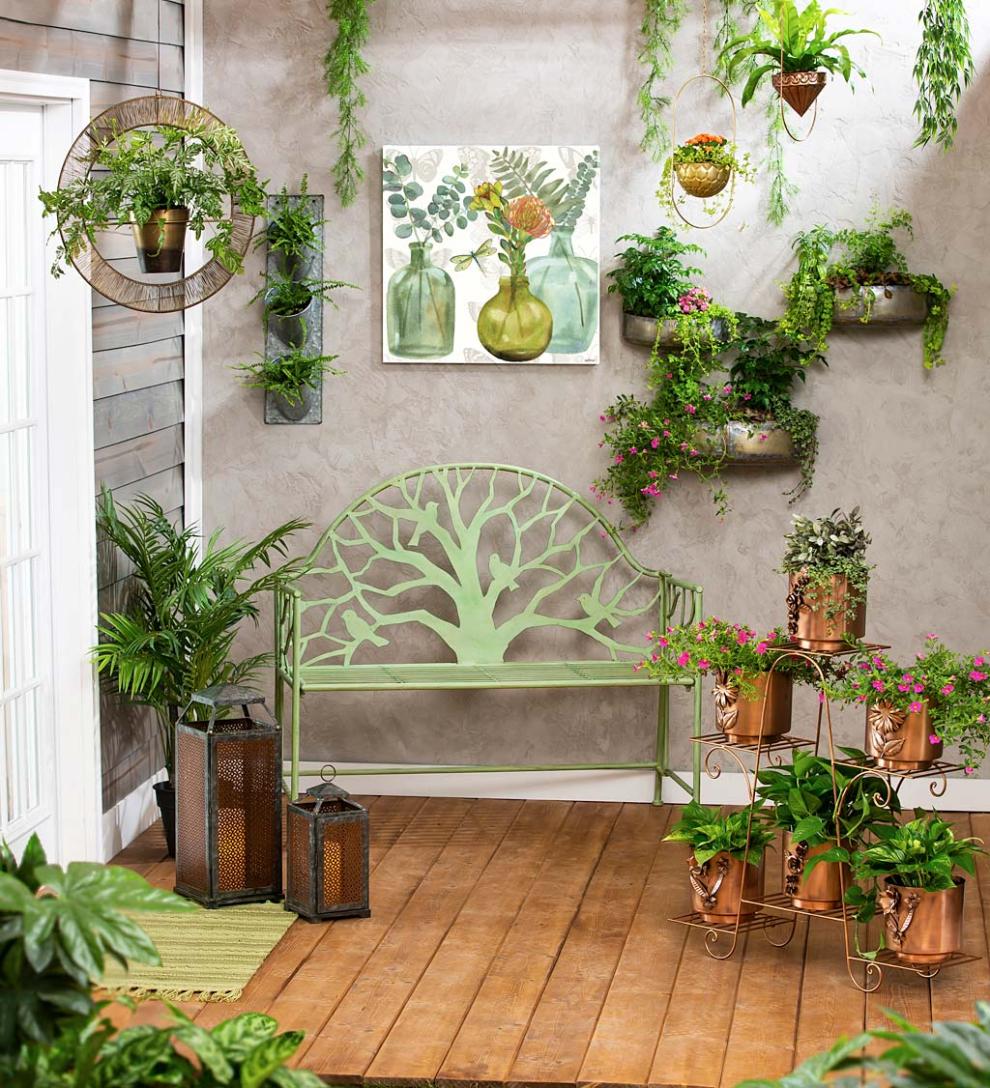 Plow &amp; Hearth Home Accents | Indoor Living Rustic Metal Wall Planters, Set Of 3