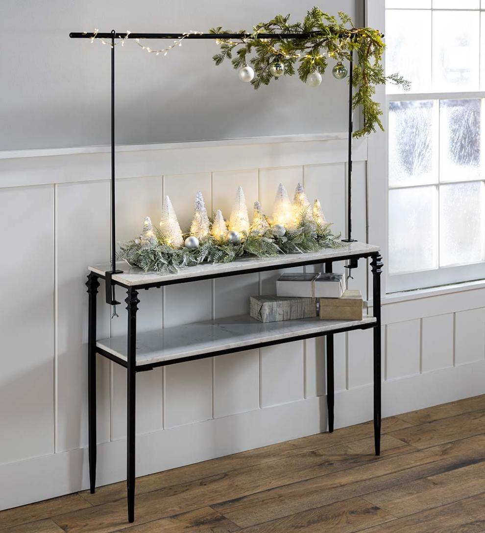 Plow &amp; Hearth Home Accents | Indoor Living Tablescape Decorating Adjustable Metal Rod