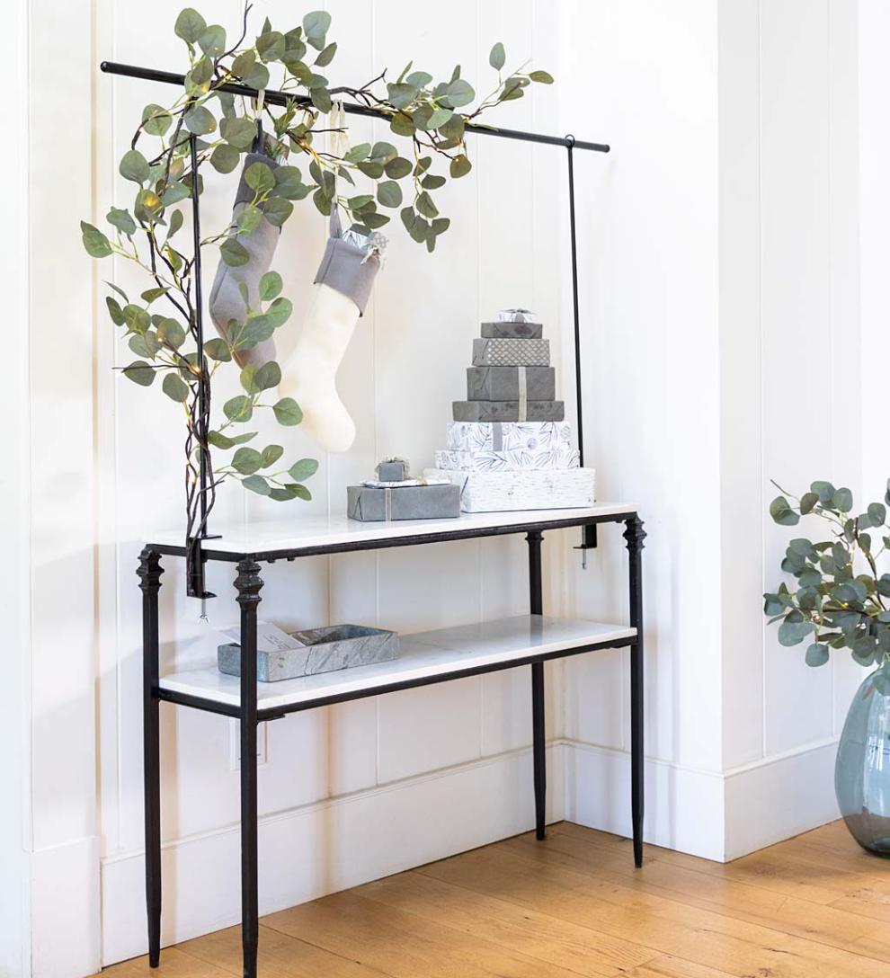 Plow &amp; Hearth Home Accents | Indoor Living Tablescape Decorating Adjustable Metal Rod