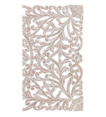 Plow &amp; Hearth Home Accents | Indoor Living Three Panel White Washed Floral Wall Art