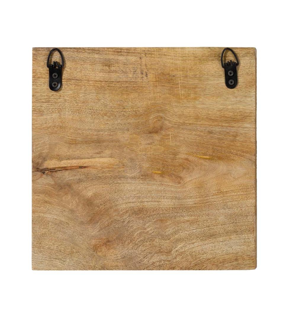 Plow &amp; Hearth Home Accents | Indoor Living Three Panel White Washed Tropical Wall Art