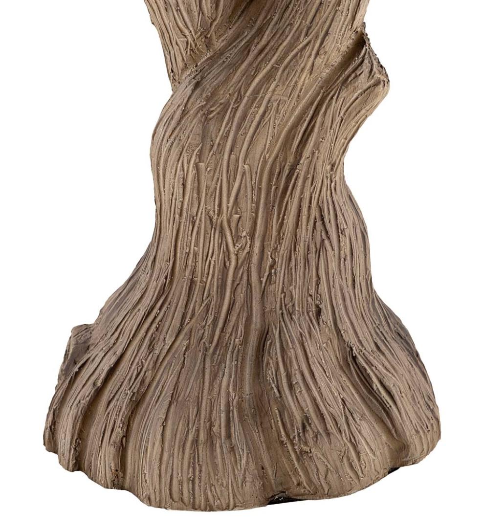 Plow &amp; Hearth Home Accents | Indoor Living Twisted Branch Table Lamp With Natural Linen Shade